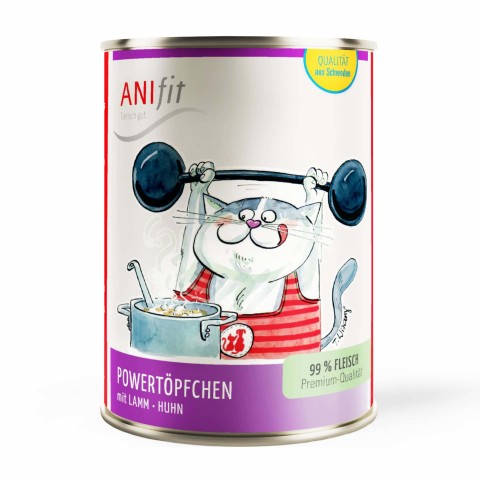 Kat Natvoer Powertöpfchen 400g 6 Stuk -1- Anifit
