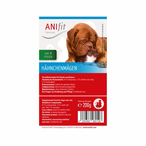 Hund Snacks Hähnchenmägen 200g 1 Stück -3- Anifit